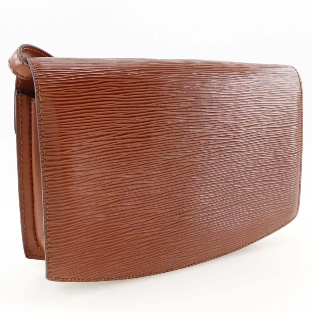 LOUIS VUITTON Authentic Brown Leather Shoulder Bag - Picture 3 of 13